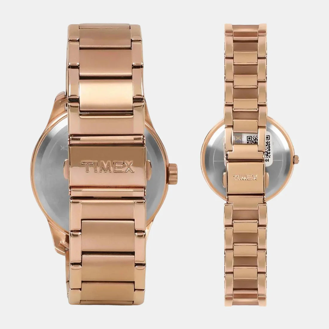 Timex Empera Pairs Rose Gold Dial Couple Watches - TW00PR266