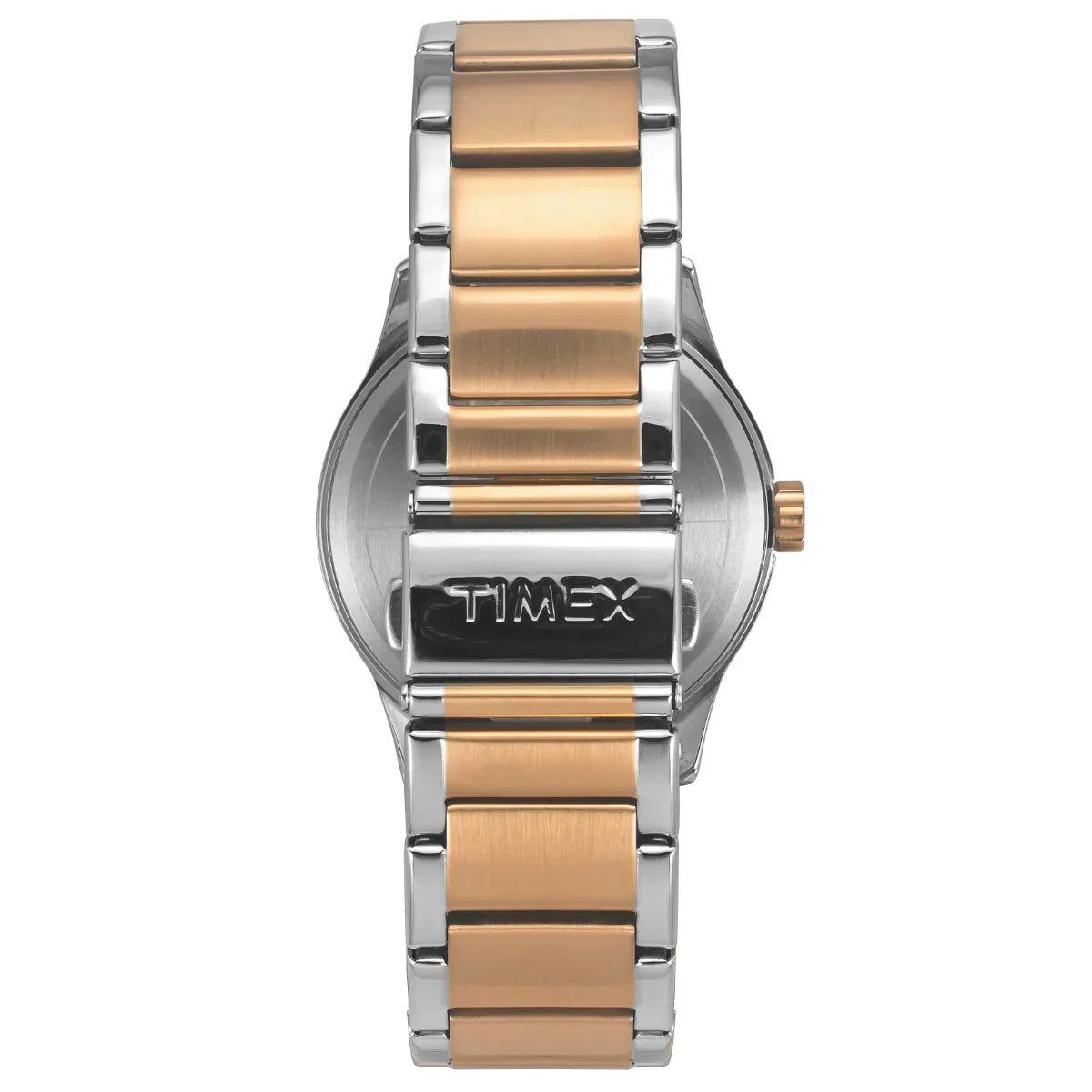 Timex Men Multifunction Black Round Brass Dial Watch- TW0TG7617