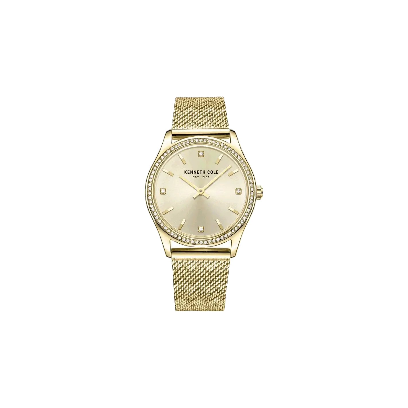 Kenneth Cole Quartz Analog Champagne Dial Stainless Steel Strap Watch for Women