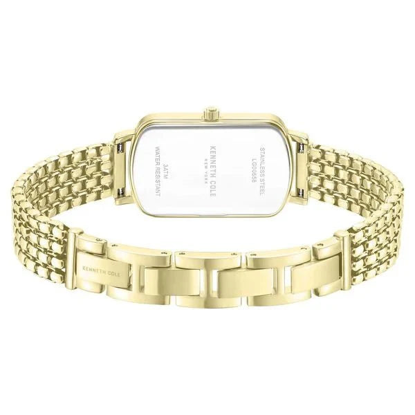 Kenneth Cole Quartz Analog Green Dial Golden Colour Stainless Steel Strap Watch For Women kcwlg0065802ld