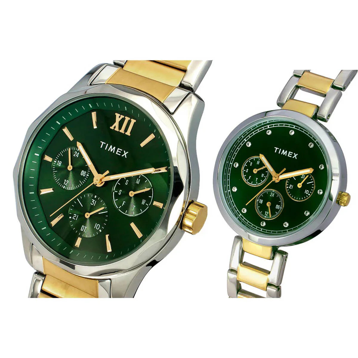 Timex Empera Green Round Dial Analog Unisex Watch - TW00PR278
