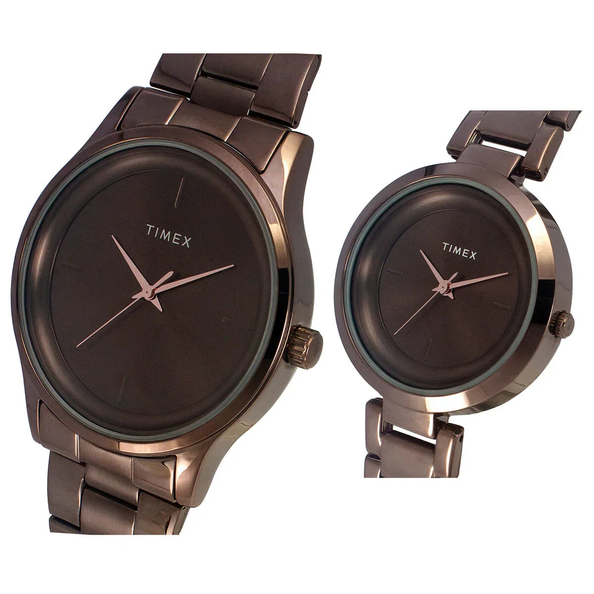 Timex Fashion Analog Brown Dial Couple Watches - TW00PR295