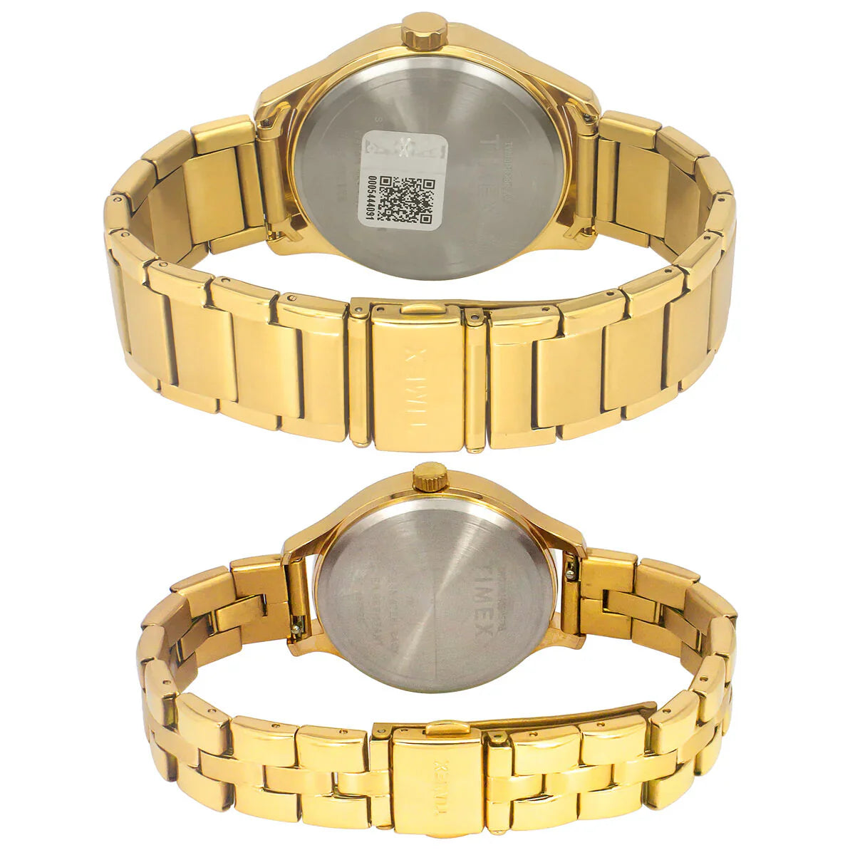 Timex Chronograph Brown Stainless Steel Couple Watch - TW00PR297